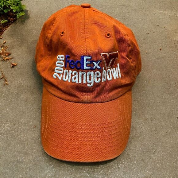 Twins 2008 FedEx Orange Bowl VT Virginia Tech Hat Cap Embroidered Men's One Size - Picture 1 of 6